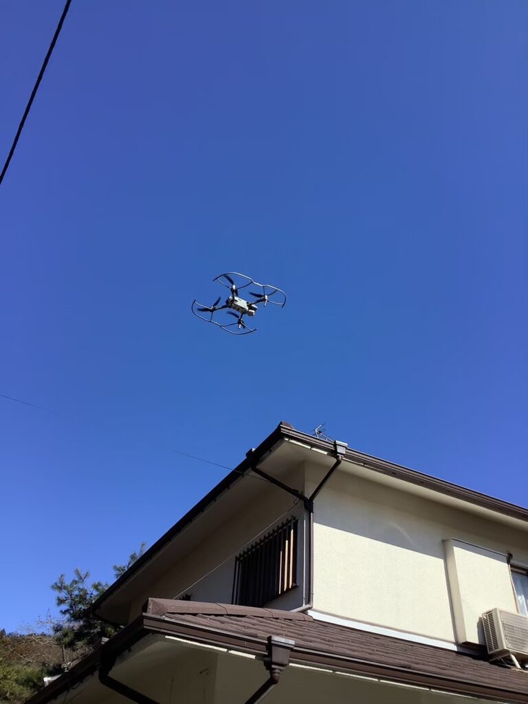 東京都八王子市　ドローンでの屋根点検を行なっています！