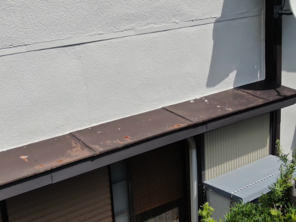 焼津市T様_霧よけ屋根_施工前