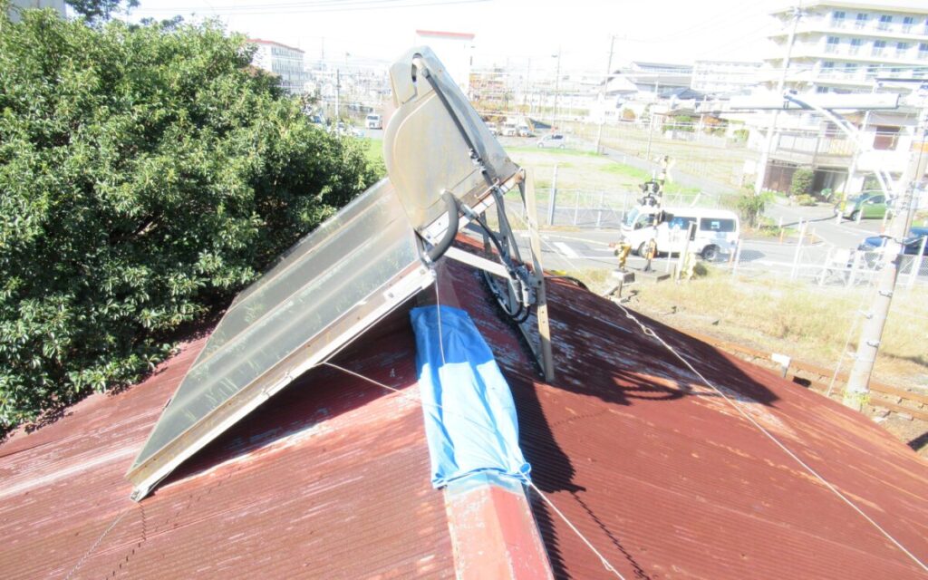 静岡県三島市 屋上防水工事をウレタン通気緩衝工法にて行いました