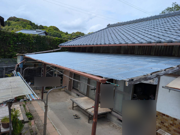 藤枝市A様_ポリカ波板施工後