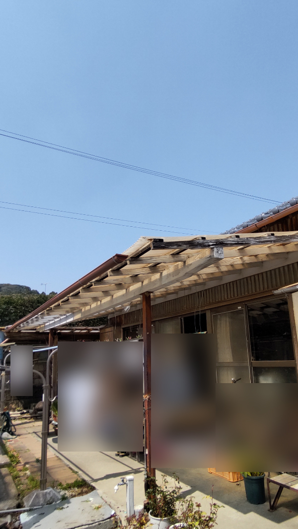 藤枝市A様_ポリカ波板施工前1
