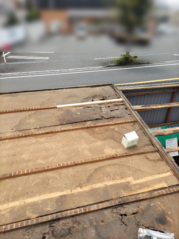 焼津市H様トタン雨漏り修理_施工中下地