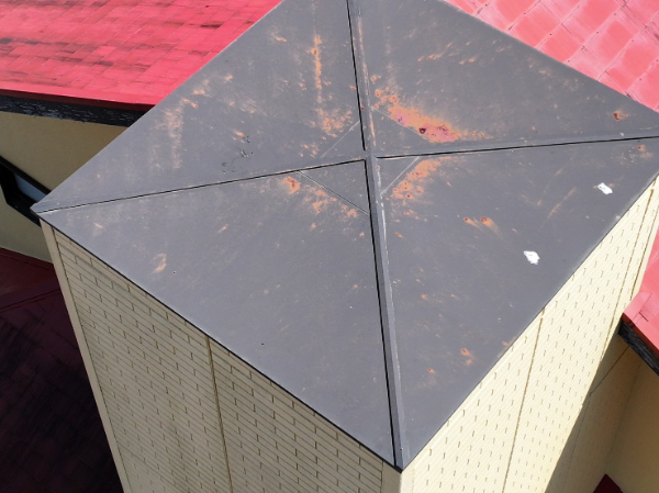 藤枝市J様邸_雨漏り修理SGLカバー_塗装施工前＿上空3