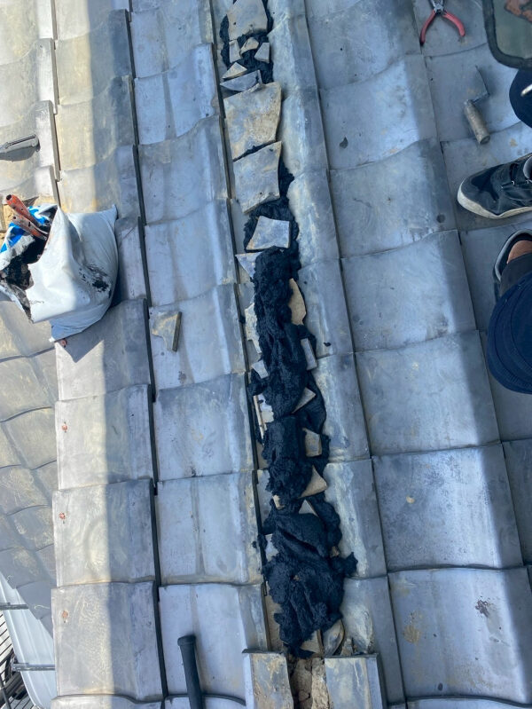 藤枝市_H様_瓦積み直し_漆喰