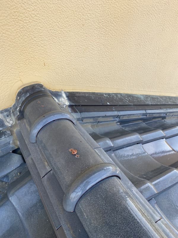 静岡県焼津市_瓦屋根復旧_棟瓦施工後