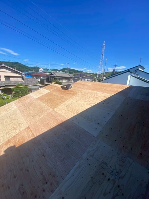 静岡県牧之原市_雨漏り対策_3ラーチ板はり