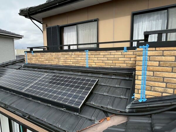 静岡県藤枝市_外壁張替工事_施工中