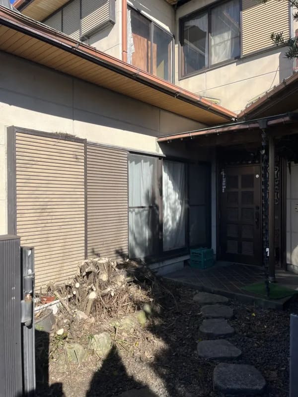 静岡県焼津市_軒天補修_庭木伐採後