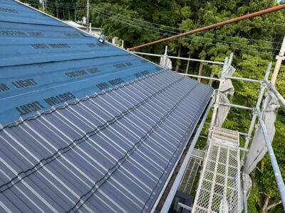静岡県沼津市 瓦屋根 ルーフィング張り替え・棟瓦取り直し工事