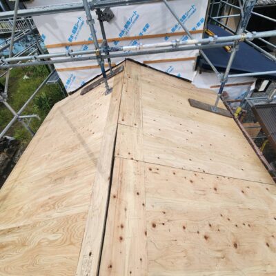 静岡県沼津市 瓦屋根 ルーフィング張り替え・棟瓦取り直し工事
