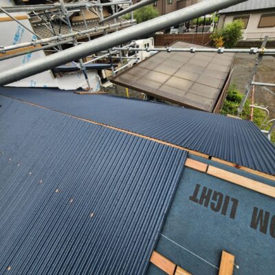 静岡県沼津市 瓦屋根 ルーフィング張り替え・棟瓦取り直し工事